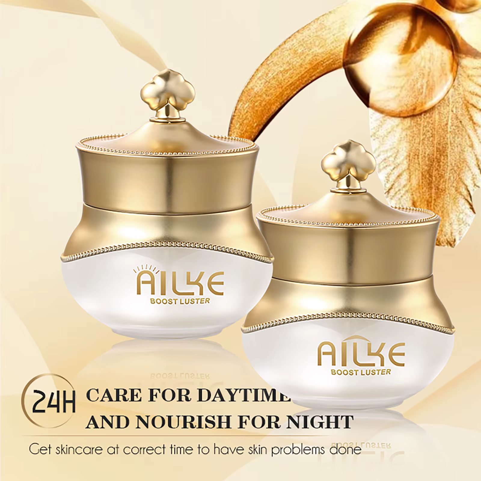AILKE crème éclaircissante pour le visage, élimine les taches foncées, les taches, la mélanine, les rides, améliore la peau terne, pour tous les types de peau crème pour le visage