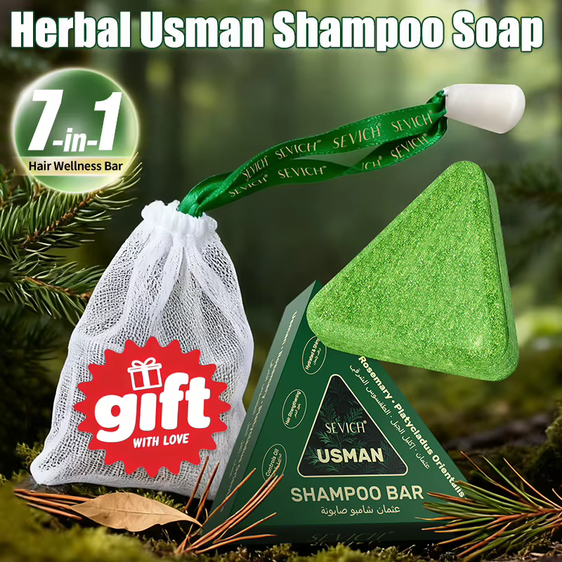 Usman herbe & Platycladus shampooing à base de plantes savon naturel perte de cheveux traiter renforce les racines