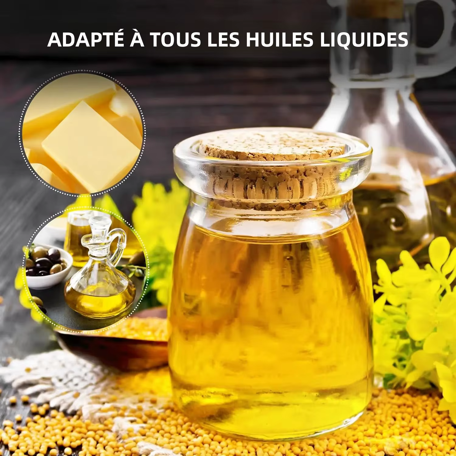 Poudre coagulante pour huile de cuisson à base de plantes naturelles, assèche jusqu'à 2,25 gallons d'huile de friture, coagulant de graisse écologique pour la cuisine