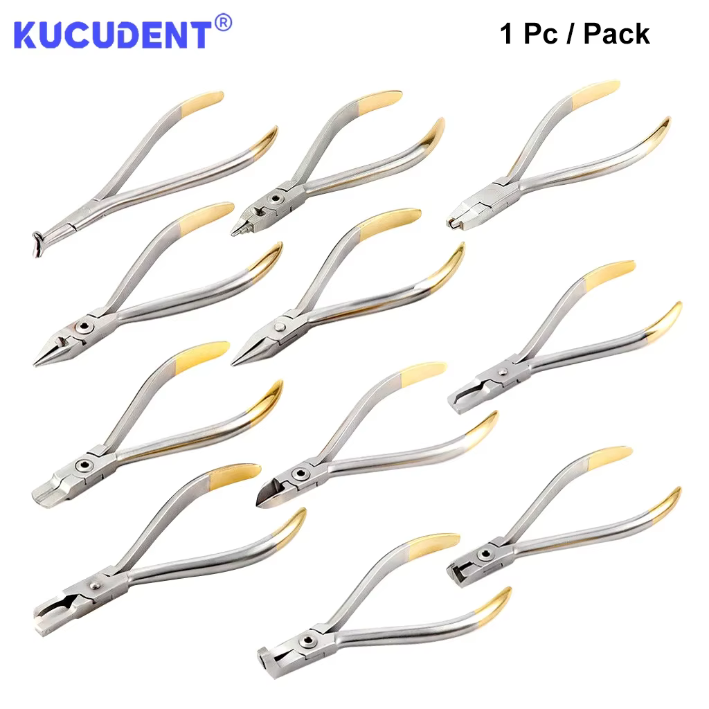 Ensemble de pinces orthodontiques dentaires en acier inoxydable, dissolvant de support de coupe d'extrémité distale, outil de fil lingual pour le travail dentaire des dents, 1 pièce