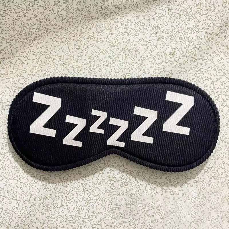 Masque de sommeil confortable à motif de dessin animé, occultant, pour femmes et hommes, avec protection oculaire et aide au sommeil