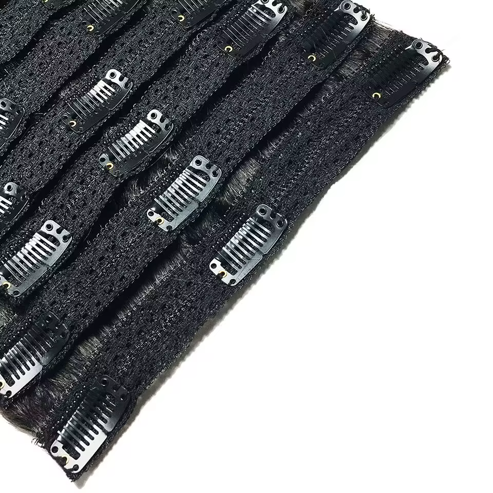 Extensions de cheveux brésiliens Remy à clips