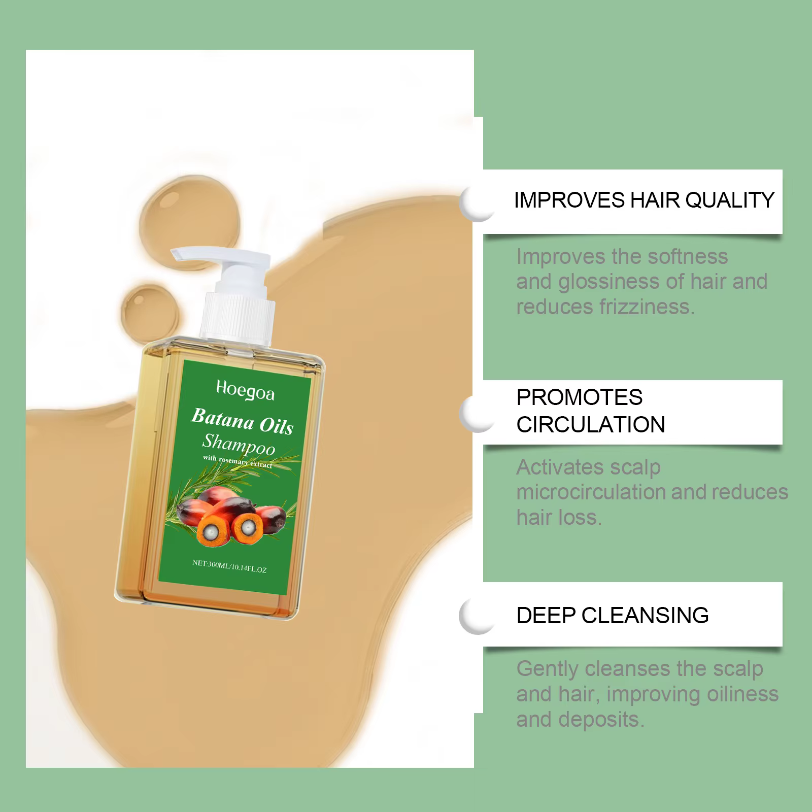 Shampoing à l'huile de Batana biologique