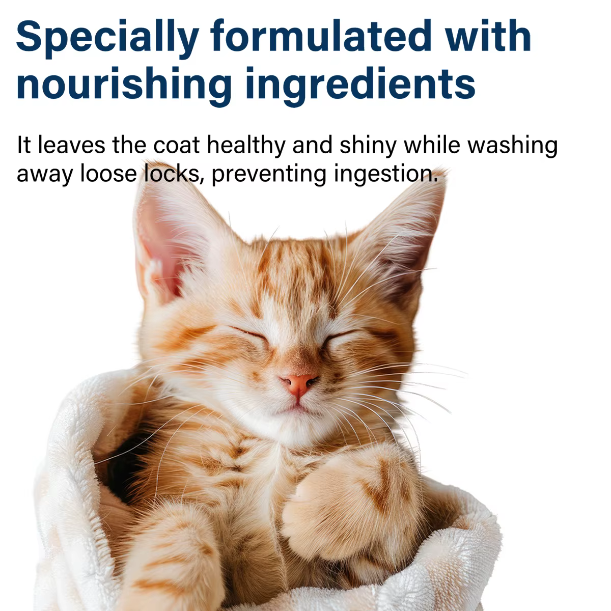 Shampoing doux pour chat – Non irritant, doux pour la peau, désodorisant hydratant, nourrissant et adoucissant pour une peau saine et brillante