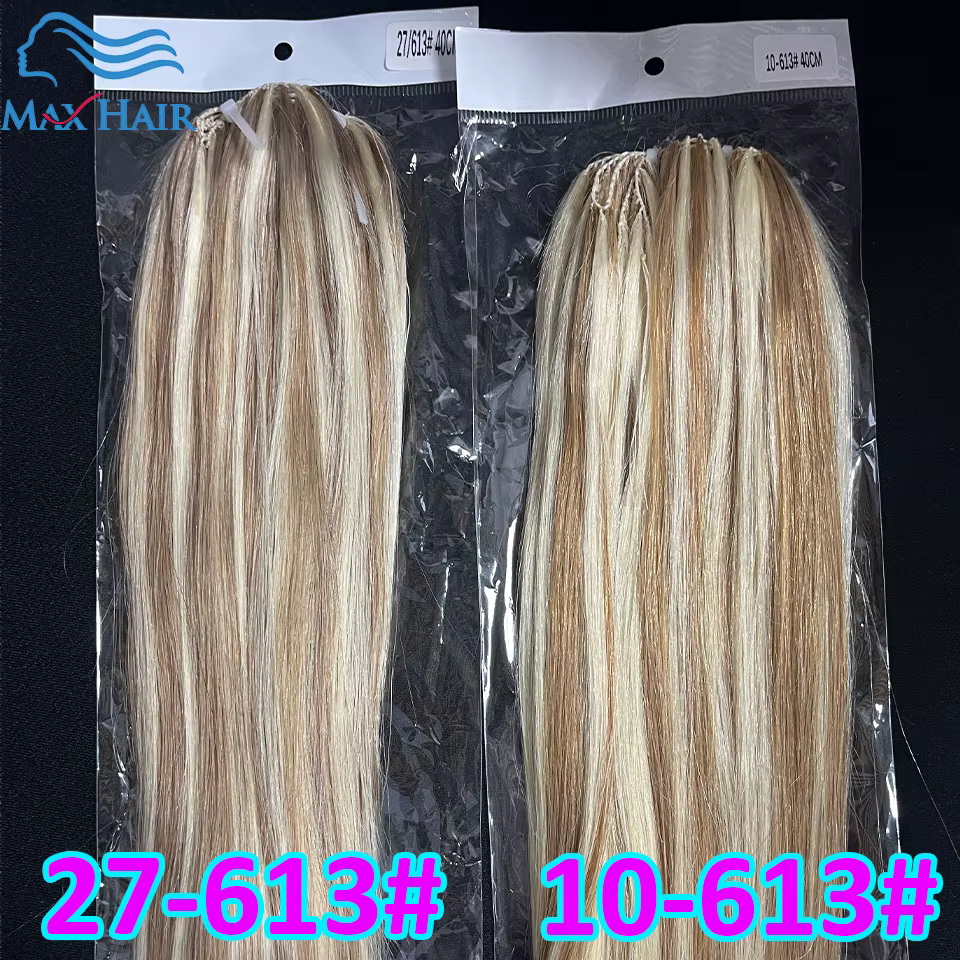 Extensions de cheveux naturels en plumes