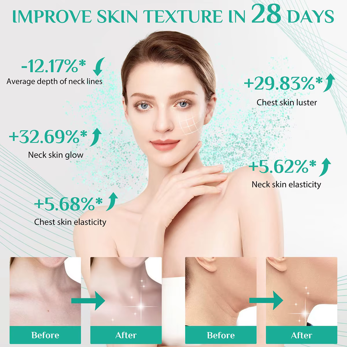 Masque facial LED 8 couleurs portable en silicone LED lumière rouge thérapie proche infrarouge pour anti-âge, rides, rajeunissement de la peau usage domestique