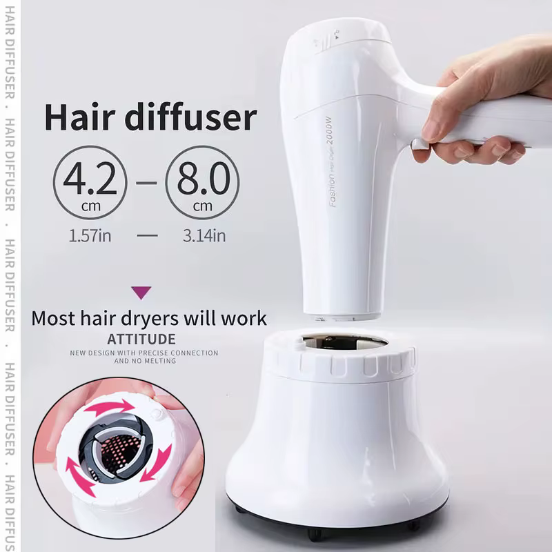 Diffuseur de cheveux réglable pour cheveux bouclés Diffuseur de coiffure réglable pour cheveux bouclés Accessoire de sèche-cheveux pour buses de sèche-cheveux