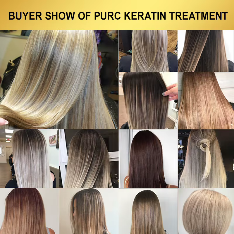 PURC professionnel traitement des cheveux à la kératine crème lissante