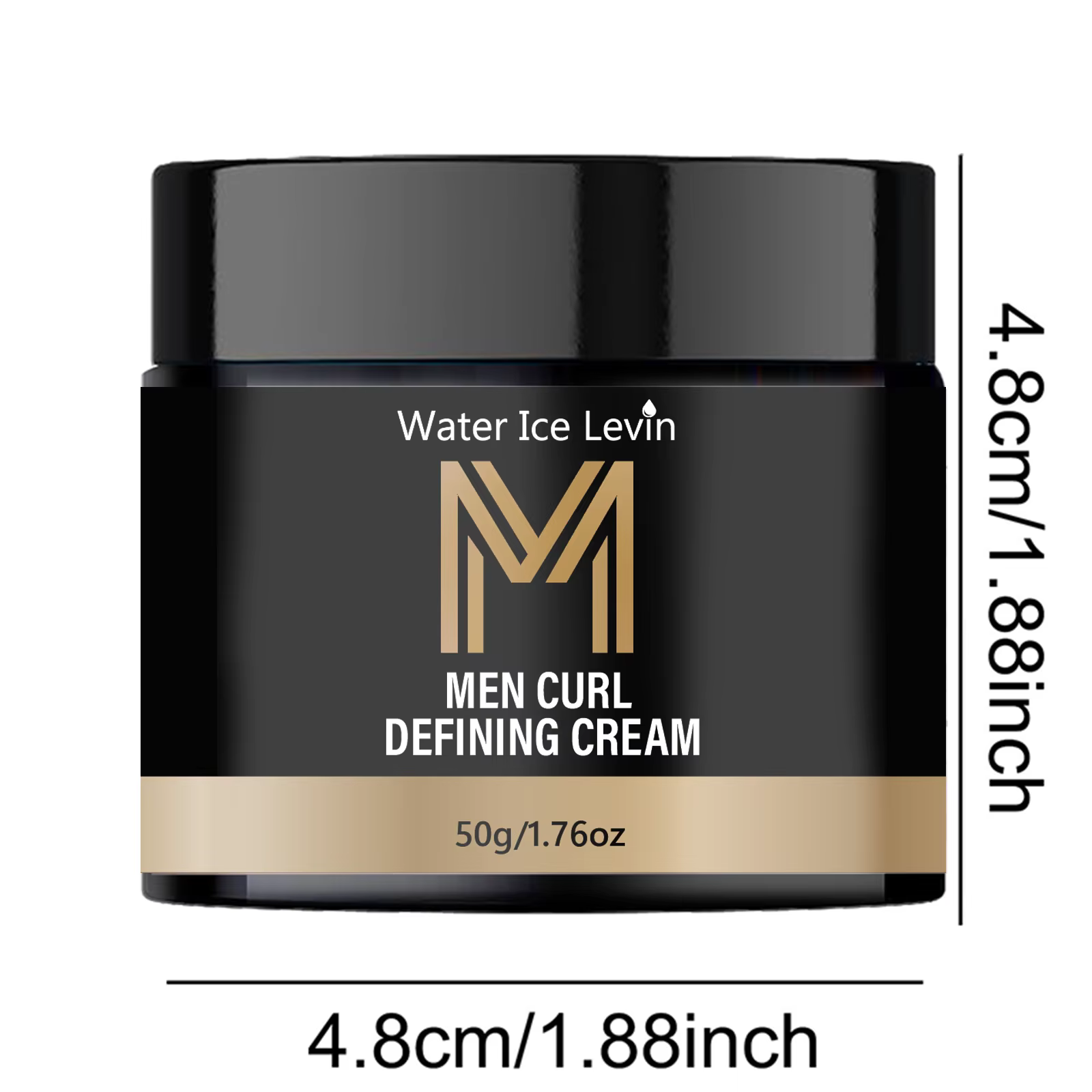 Crème définissante pour boucles Water Ice Levin pour hommes