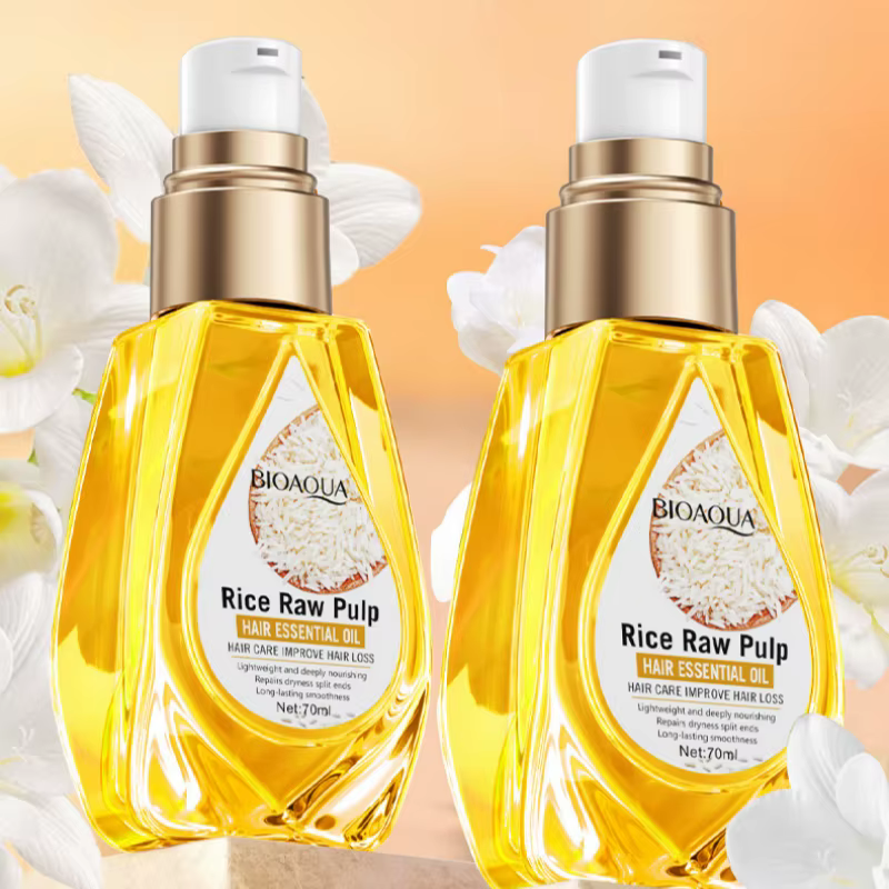 Huile Essentielle pour Cheveux à la Pulpe de Riz 70ml
