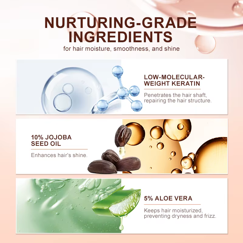 PURC masque capillaire disulfure liaison réparation frisottis sec endommagé prévenir la casse perte de cheveux lisse