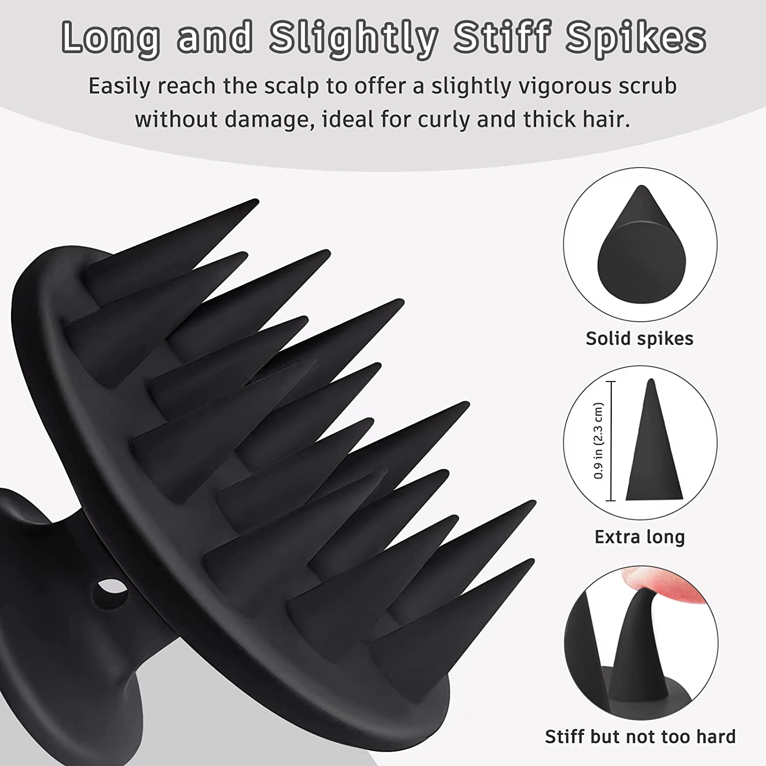 Brosse à shampoing en Silicone