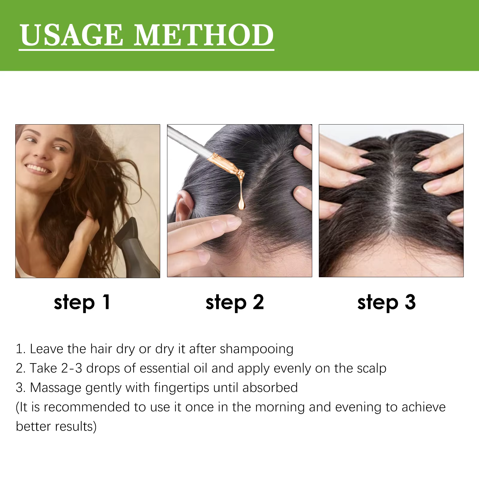OUHOE soin des cheveux huile de romarin Essence
