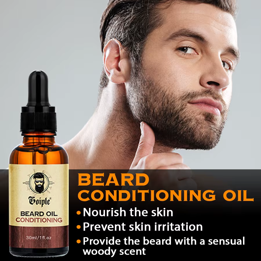 2 pièces/ensemble huile volumisante pour barbe