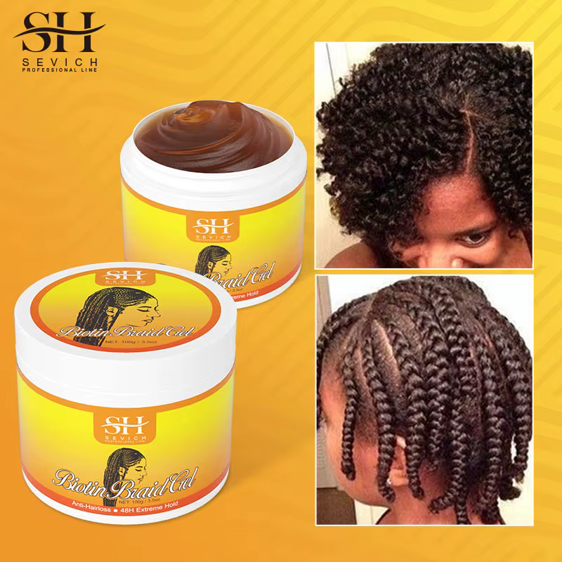 Gel de tressage coiffant à l'alopécie de traction