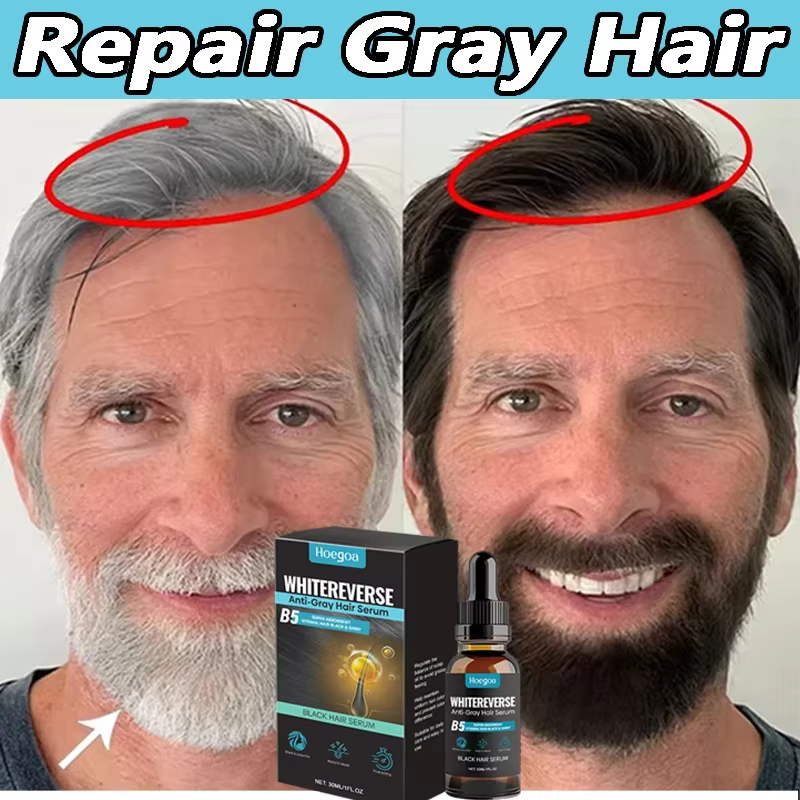 Sérum de traitement pour cheveux gris et blancs