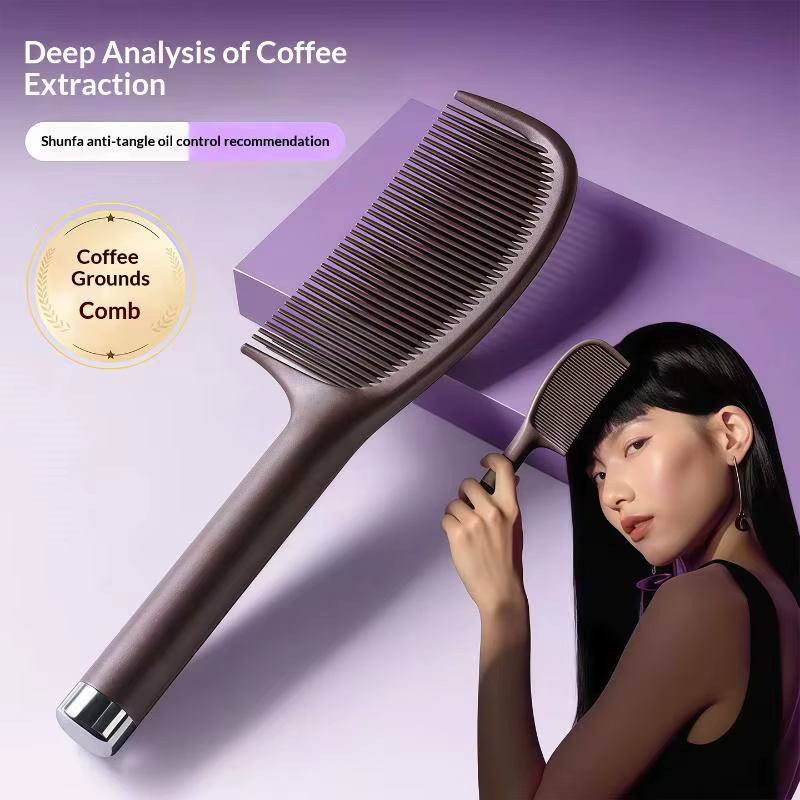 1 brosse à cheveux couleur café