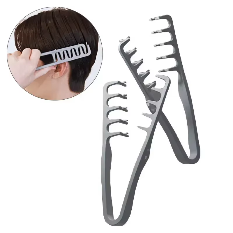 Volumisant les cheveux à dents larges pour hommes Texture moelleuse peigne coiffant racines