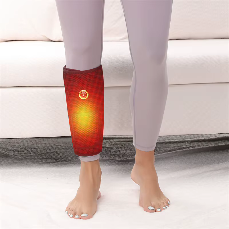 Support chauffant pour mollets, 3 modes de chauffage et massage, récupération sportive, relaxation musculaire des jambes, soulagement de la douleur, récupération sportive