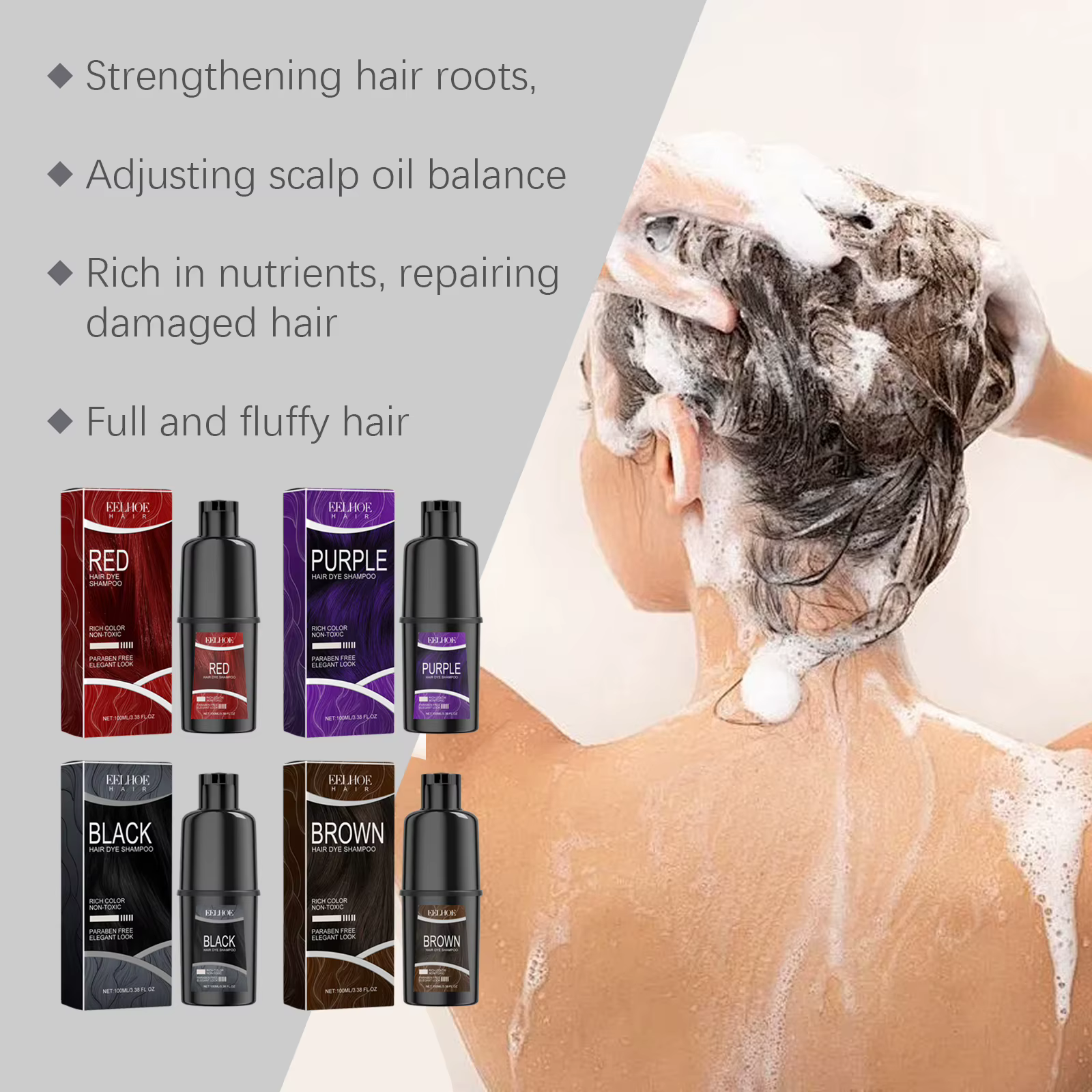Shampoing pour teinture capillaire