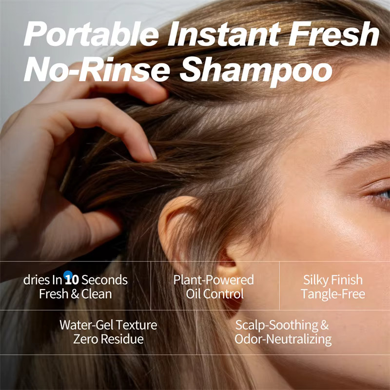 Shampooing Sec Rafraîchissant Contrôle du Sébum Sans Eau pour Cheveux