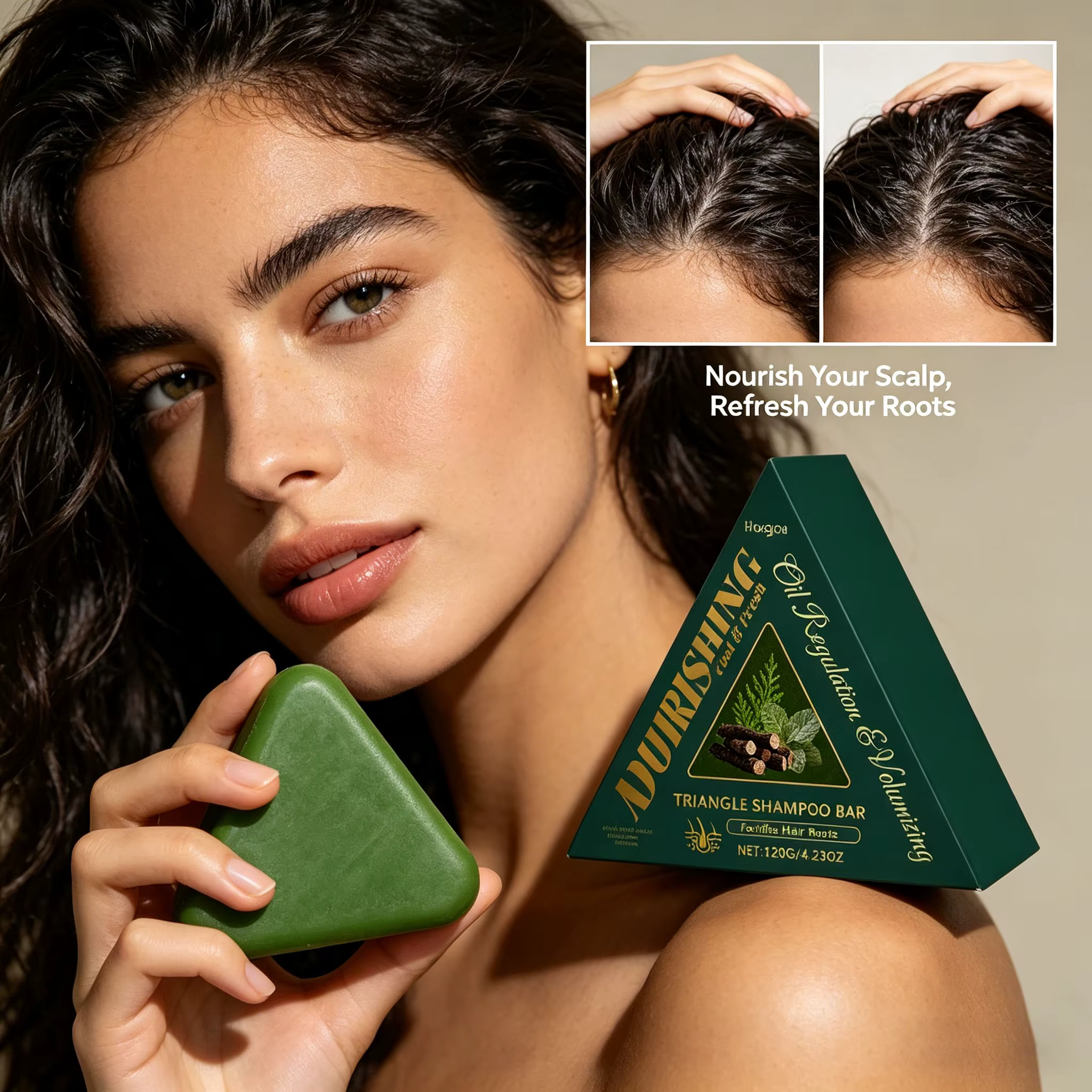 Savon Shampoing Herbal Nettoyant Doux pour le Cuir Chevelu