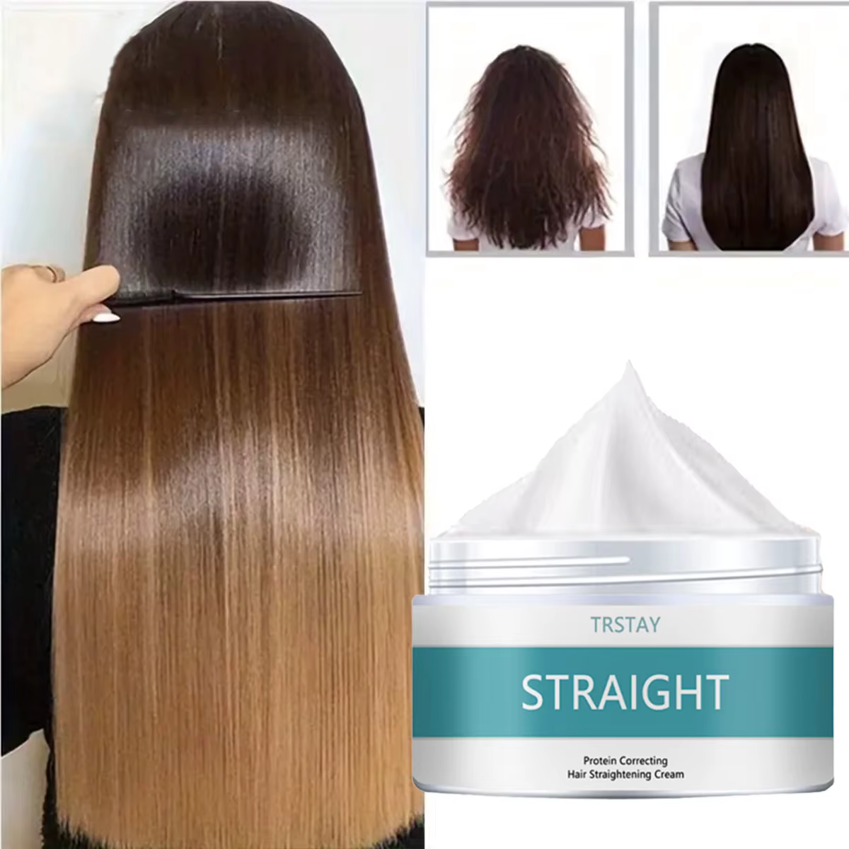 TRSTAY – crème correctrice de protéines pour lisser les cheveux