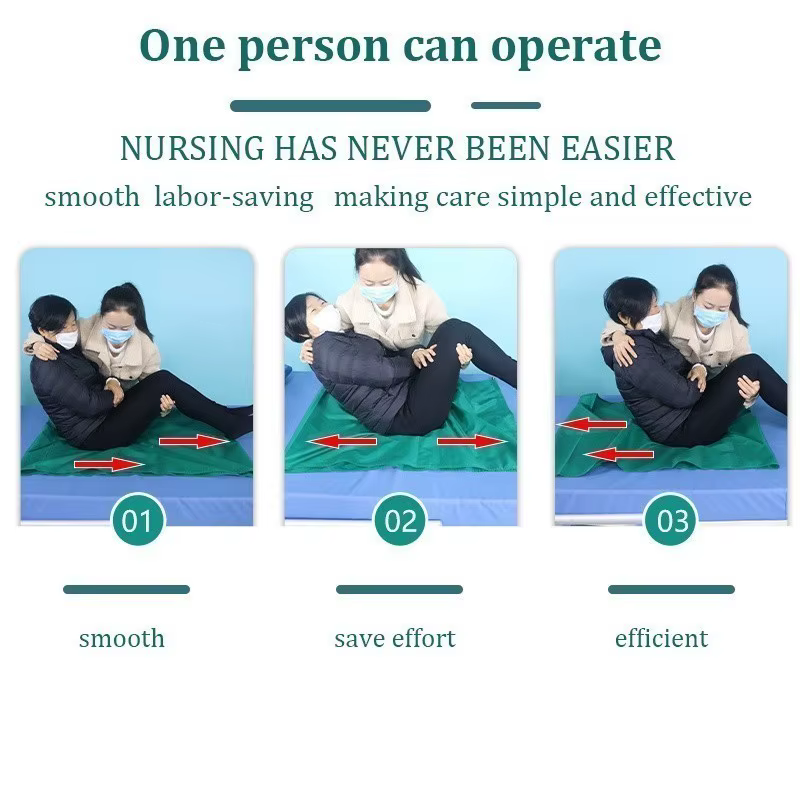 Tapis de transfert pour patient, drap de lit pour personnes âgées alitées, lavable, multifonctionnel, pour le positionnement et le déplacement