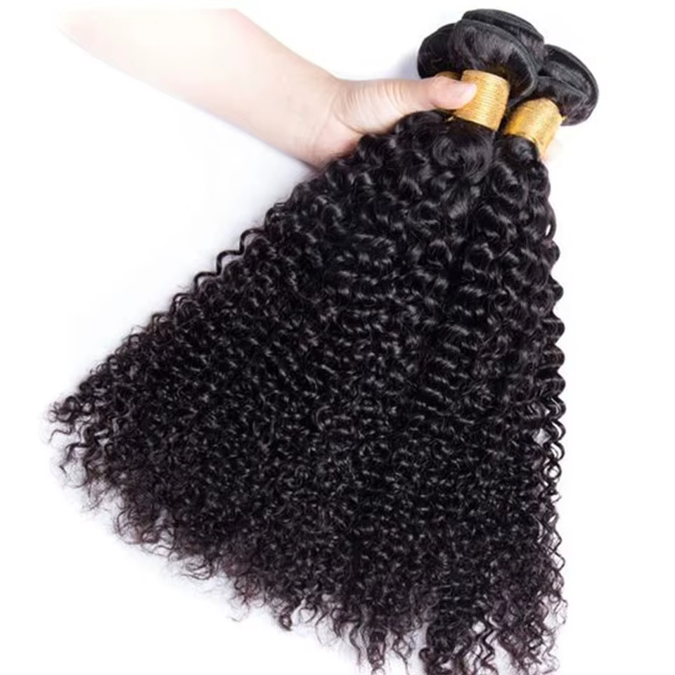 28 30 pouces Afro crépus bouclés cheveux humains Bundle Deal brésilien