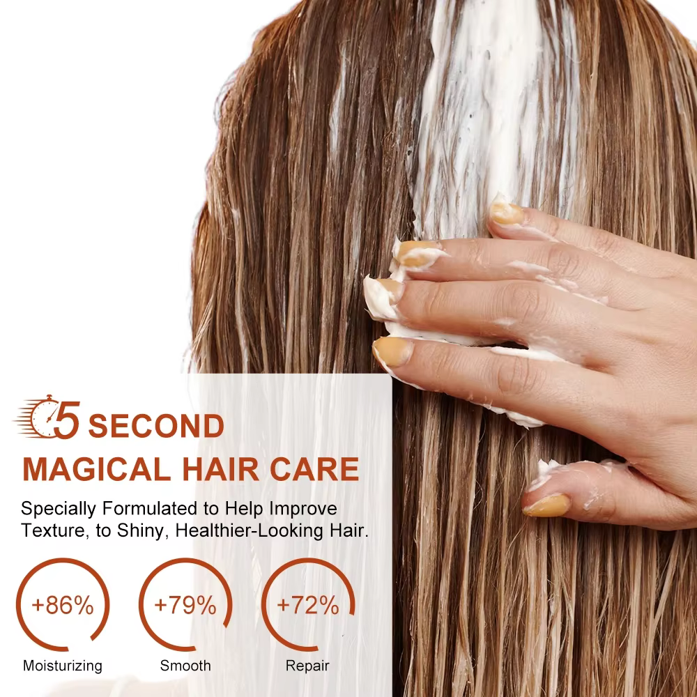 PURC 5s masque capillaire magique traitement à la kératine permanente lissante rapide