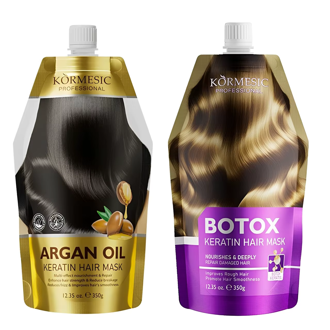 Masque capillaire à la kératine et à l'huile d'argan 350g