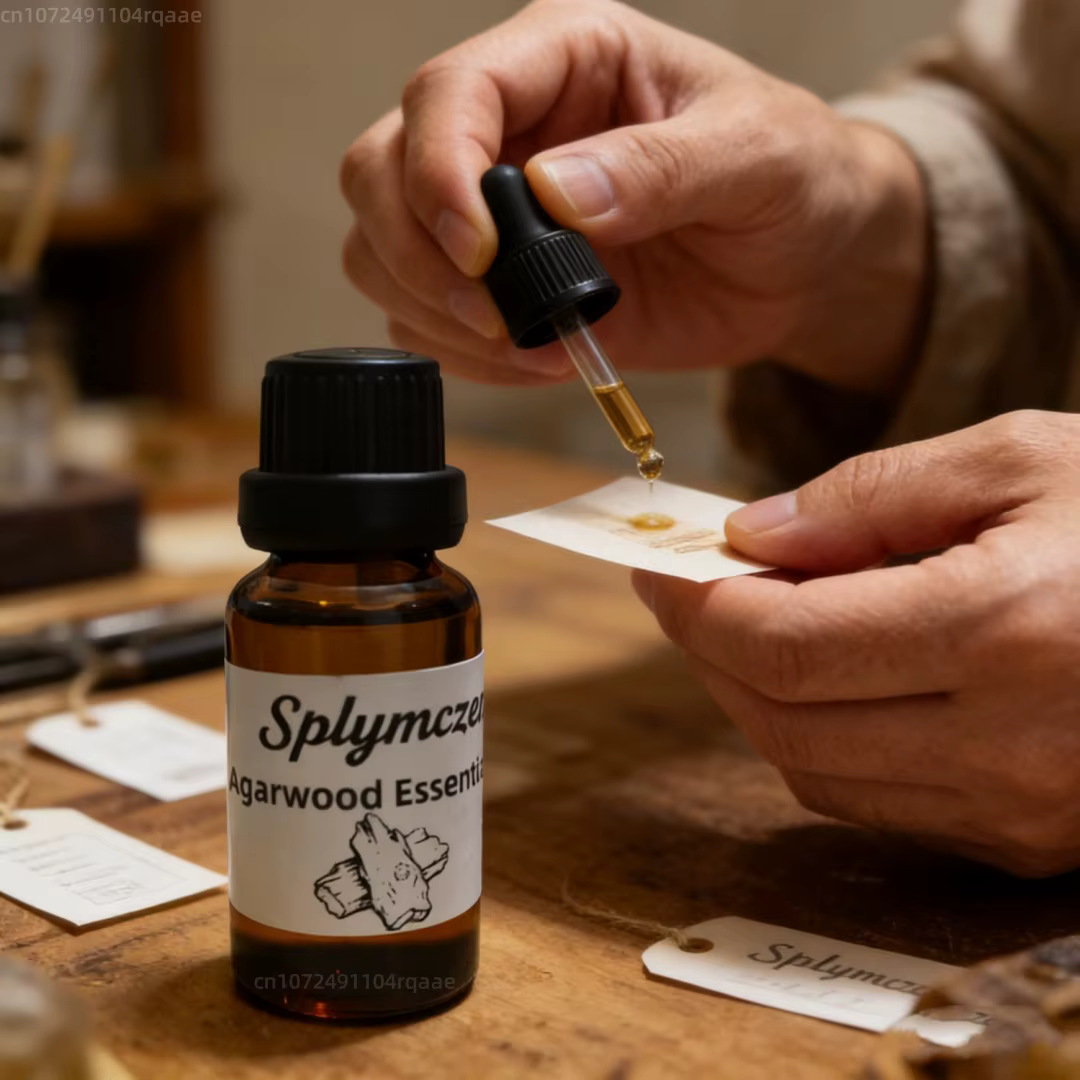 Huile d'Oud/Agarwood Premium - Huile de Kynam Naturelle pour Diffuseur, Aromathérapie, Méditation, Fabrication de Parfums de Luxe, Parfum d'Ambiance, Cadeau
