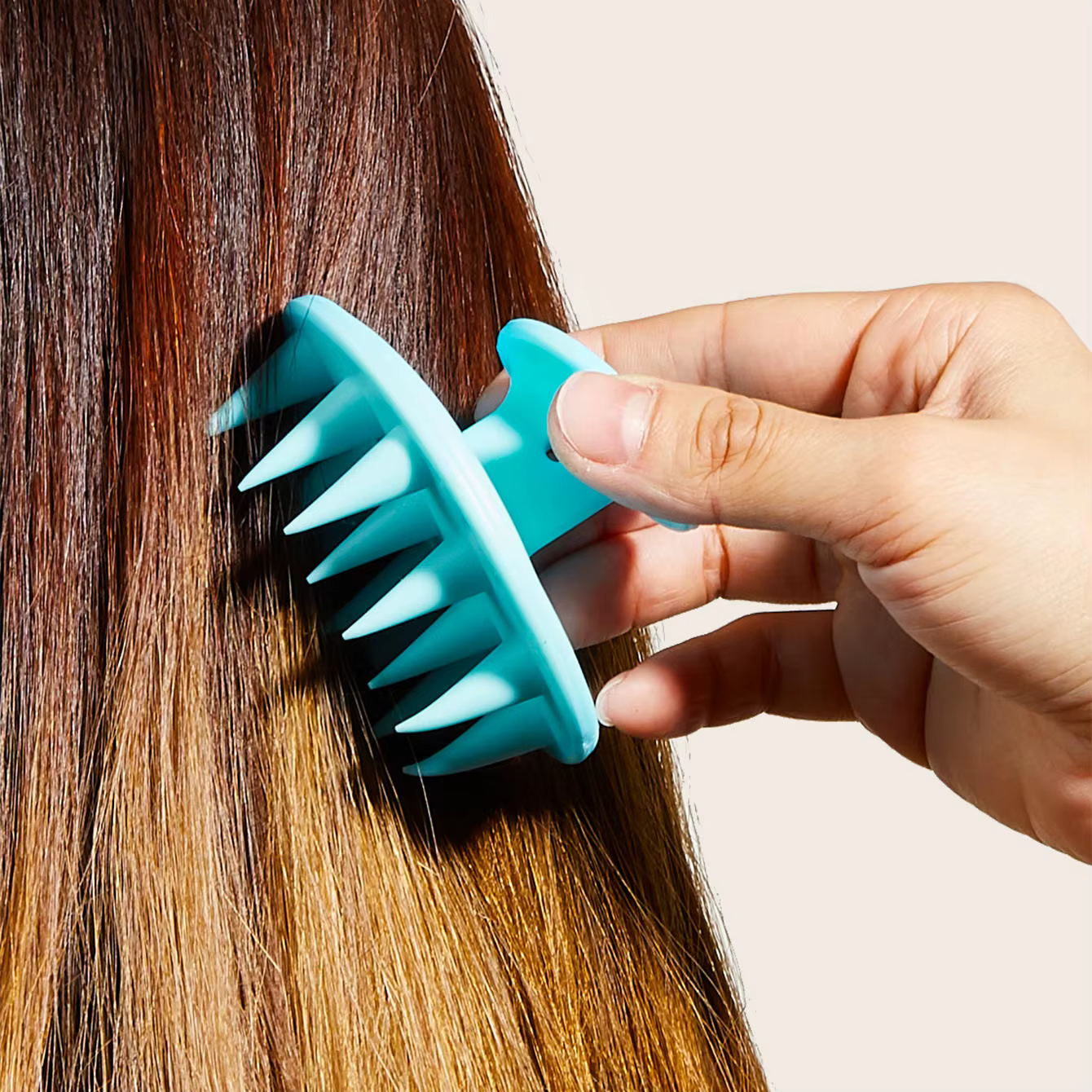 Brosse de Massage du cuir chevelu en Silicone