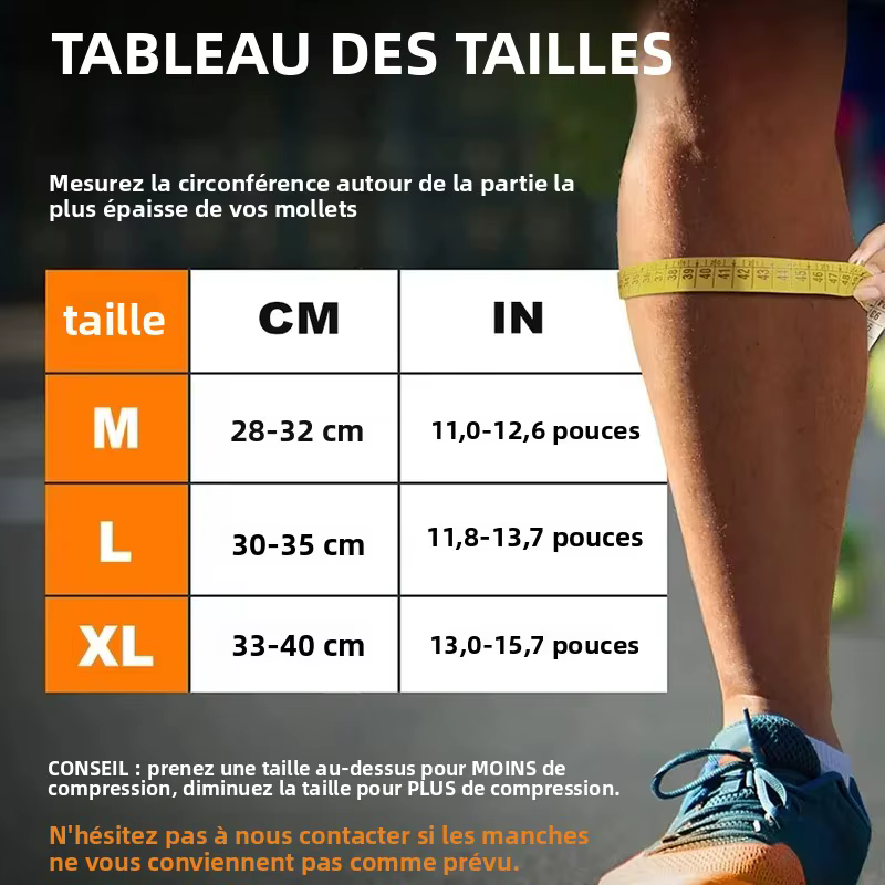 Manchons de compression sportifs pour mollets, pour la course et le cyclisme - Chaussettes de compression pour soulager les douleurs liées aux périostites tibiales et aux varices, pour les coureurs