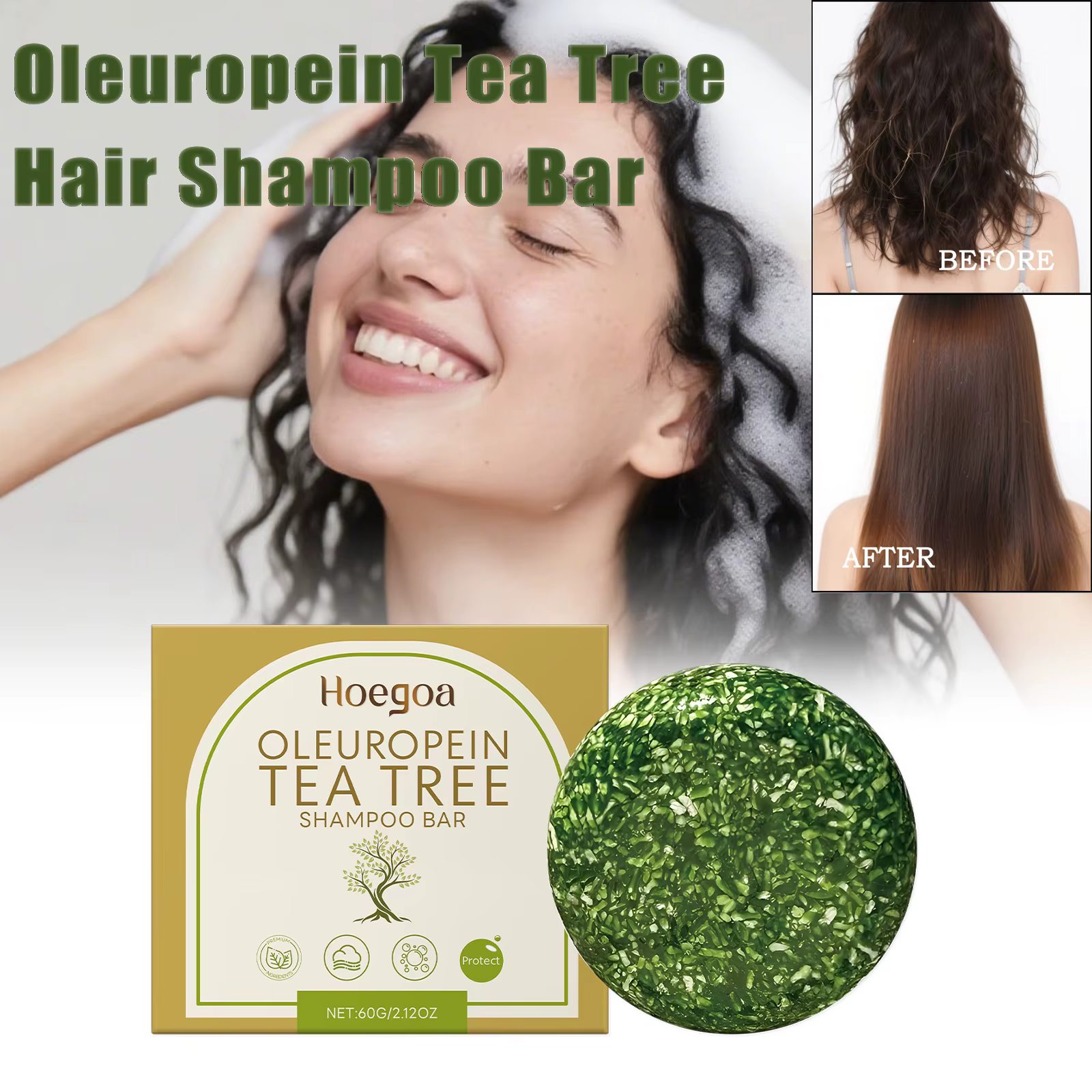 Barre de shampoing anti-pelliculaire à base de plantes