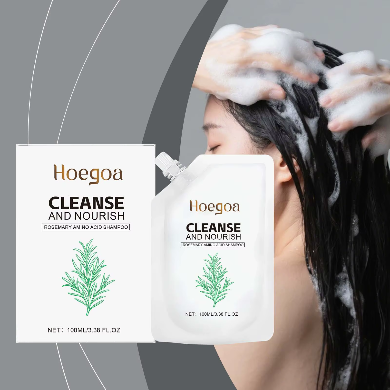 Shampoing pour cheveux au romarin