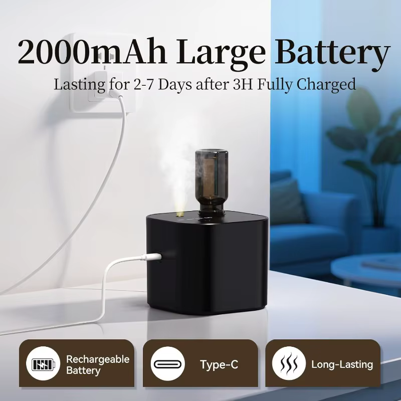 Diffuseur d'huiles essentielles diffuseur d'arôme Portable distributeur d'odeur Rechargeable USB Machine professionnelle odeur électrique pour la maison