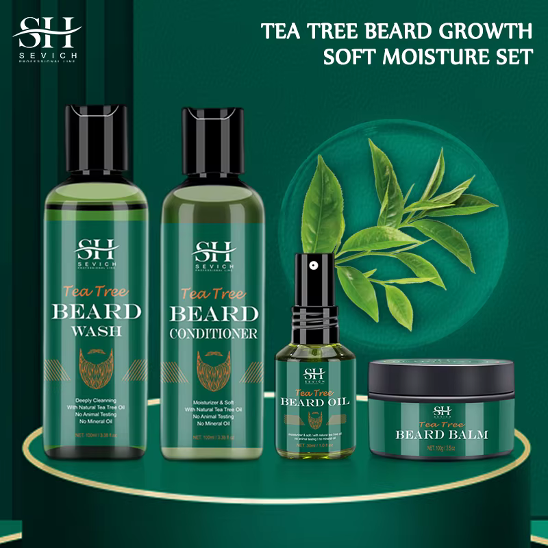 Priority-Soin de la Barbe pour Homme, Arbre à Thé, Croissance Rapide et Efficace, Peau Nettoyante Douce, Essence Douce
