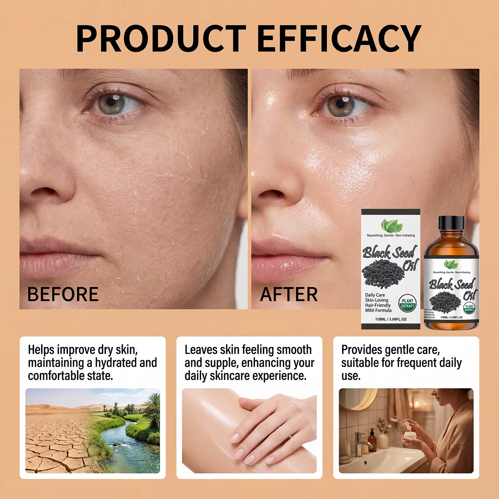 Huile de Nigelle Bio pour Cheveux