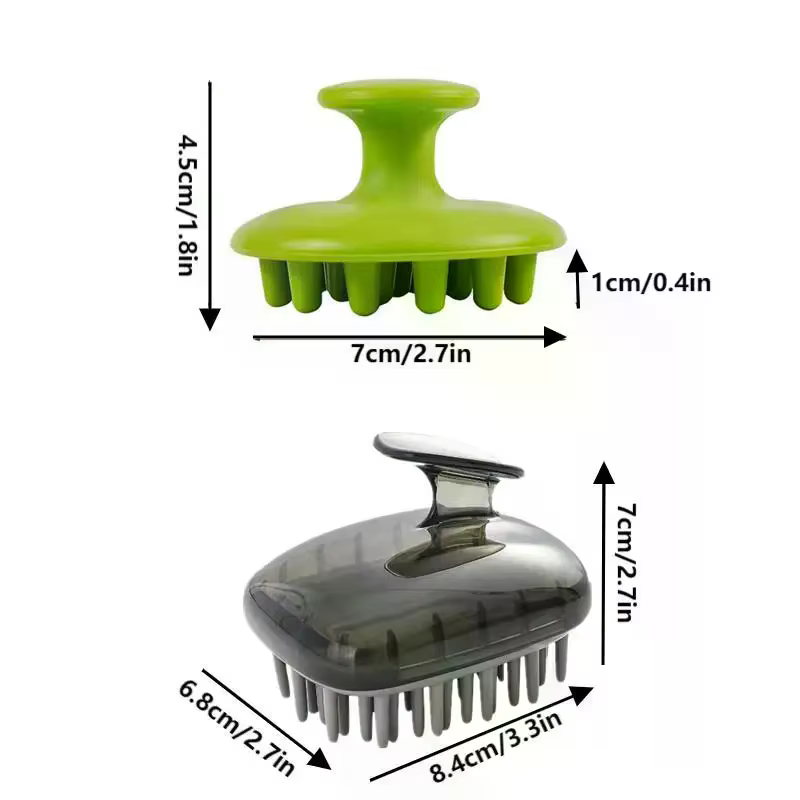 Shampoing en Silicone, masseur de cheveux du cuir chevelu