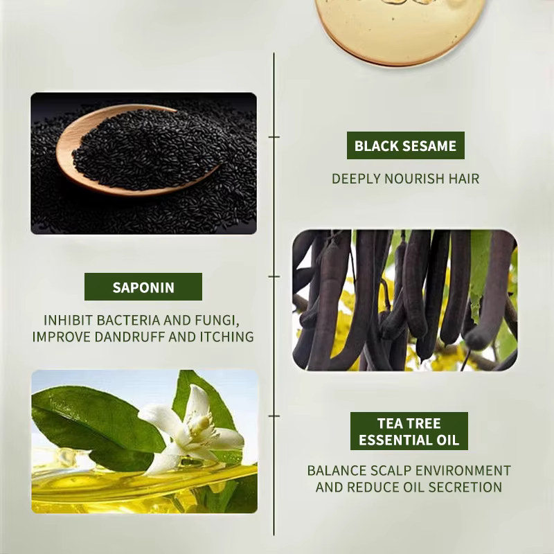 Shampoing à base de plantes naturelles
