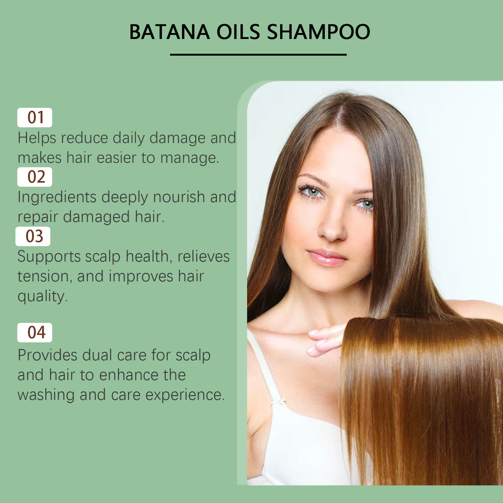 Shampoing à l'huile de Batana biologique