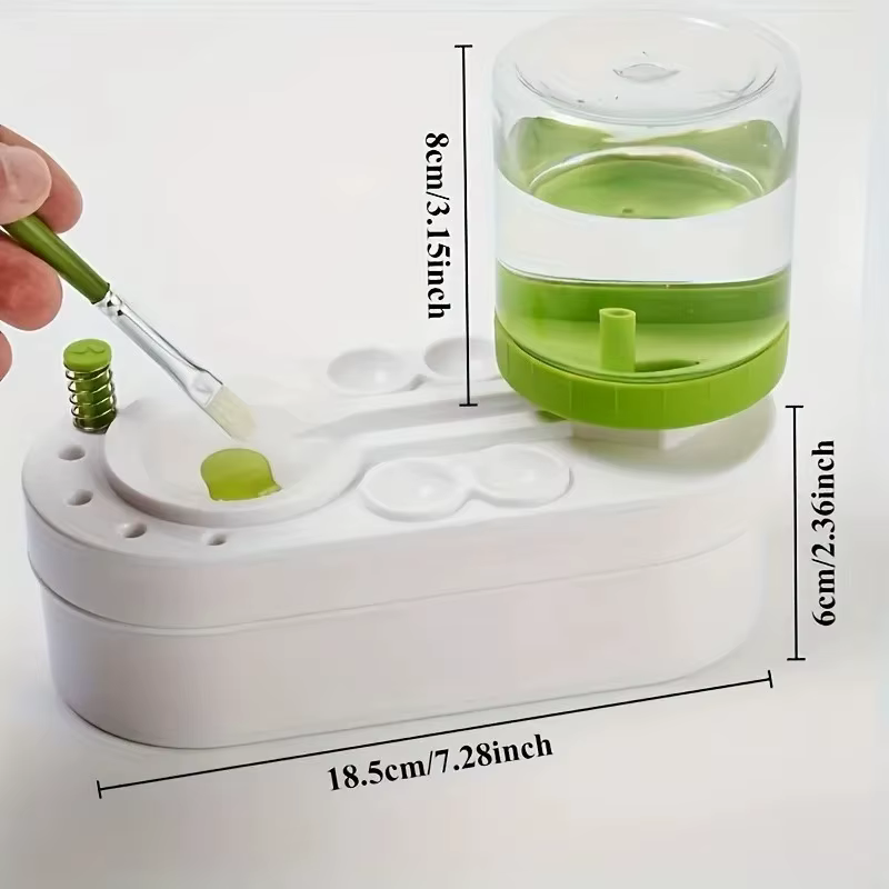 Nettoyant pour pinceaux, outil d'art, gouttelettes d'eau avec système de circulation d'eau pour pinceaux aquarelle (utilisé par les étudiants et les artistes)