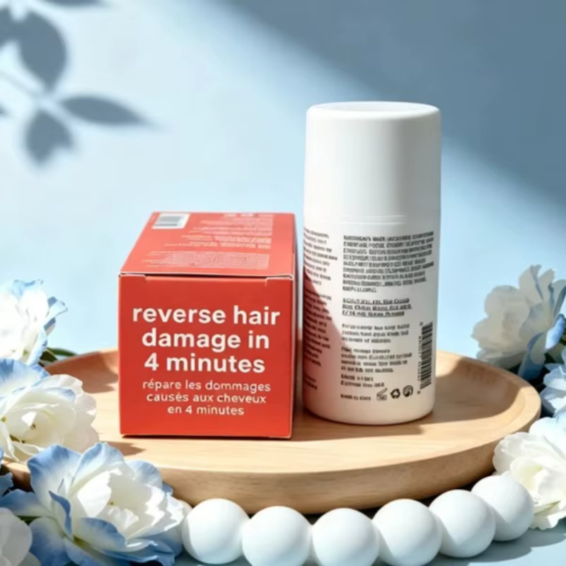 Soin capillaire 2-en-1 : Masque réparateur moléculaire sans rinçage et traitement à la kératine pour des cheveux doux, lisses et sains