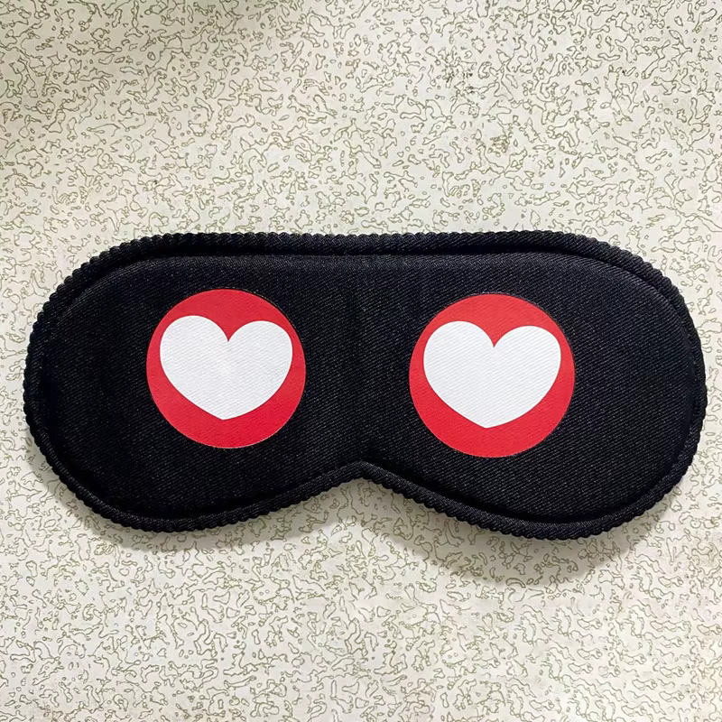 Masque de sommeil confortable à motif de dessin animé, occultant, pour femmes et hommes, avec protection oculaire et aide au sommeil