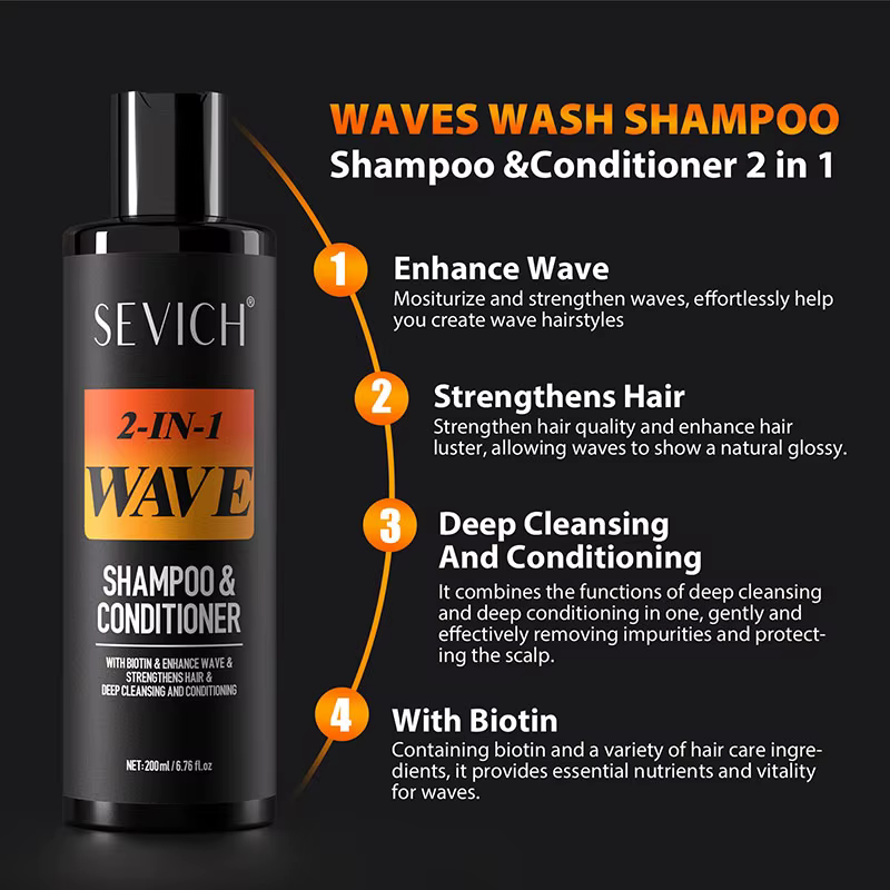 Shampoing ondulé à la biotine