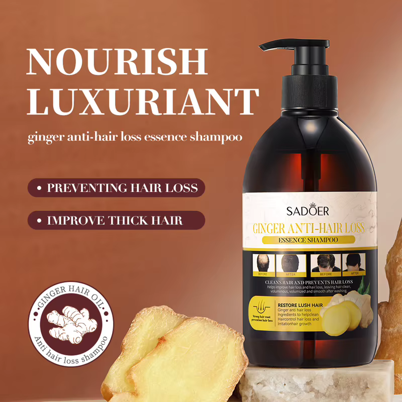 Shampoing Anti-perte de cheveux au gingembre