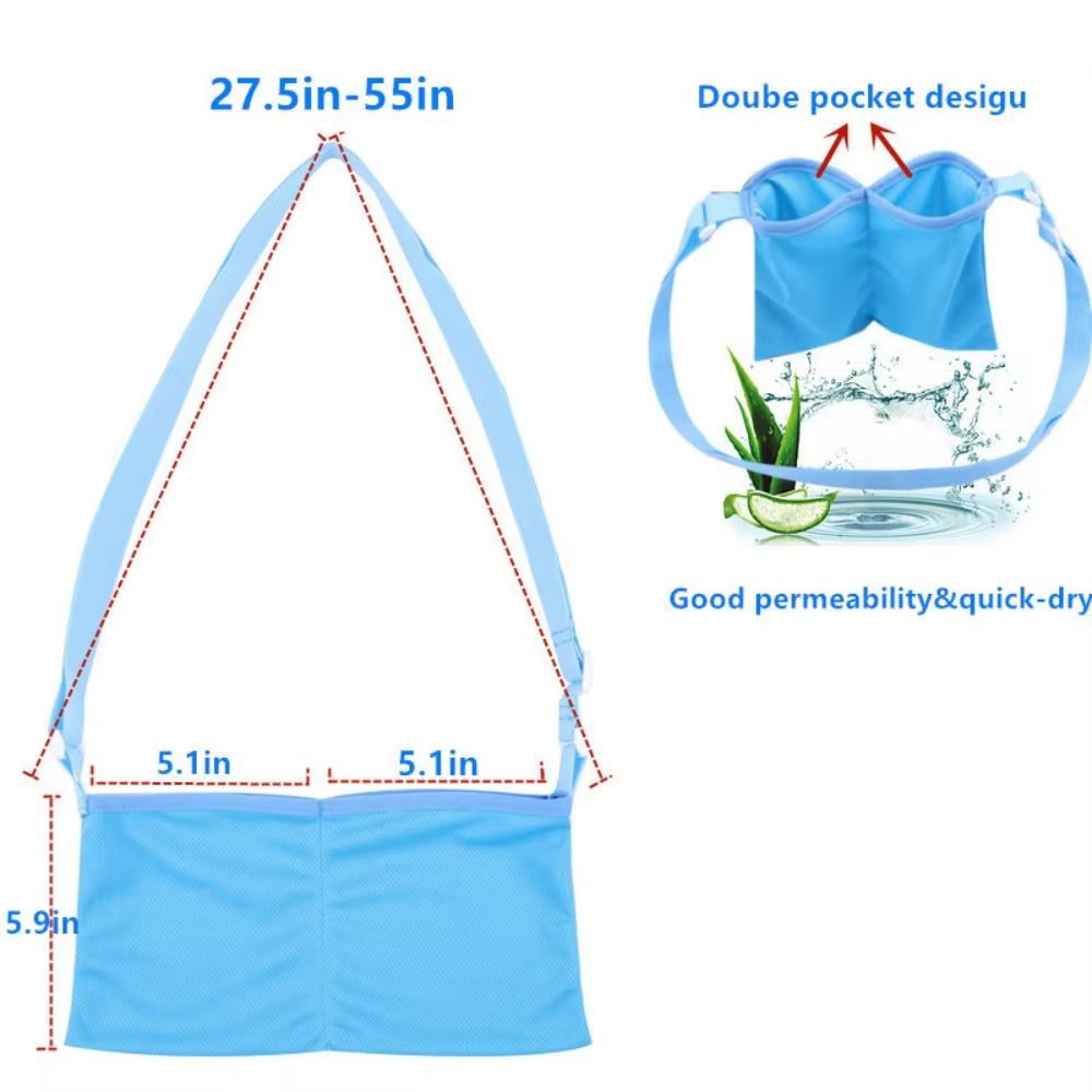 Pochette de Drainage de mastectomie avec sac de douche pour la chirurgie de réduction du sein Kit de soins pour patients de récupération post-chirurgicale de mastectomie