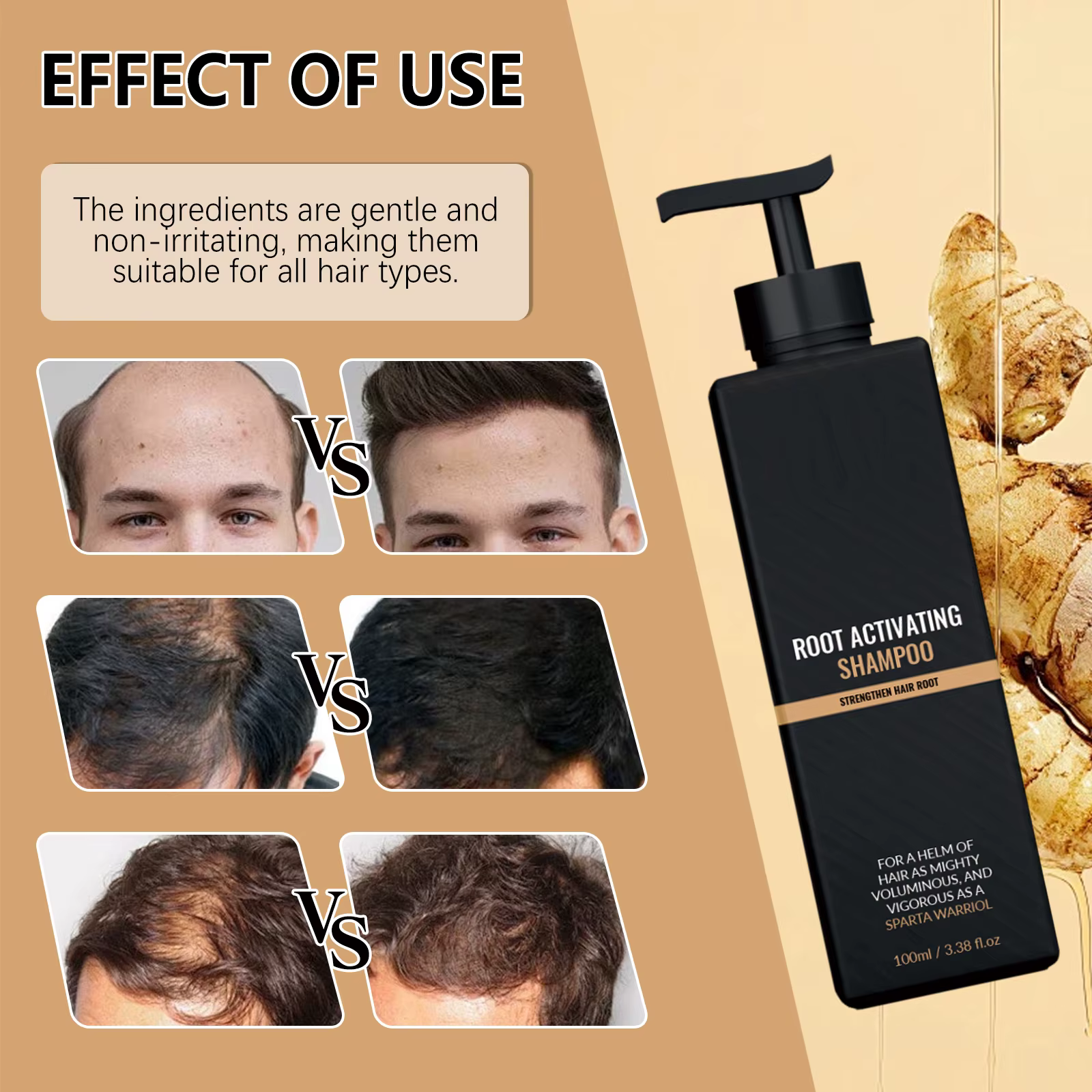 Shampoing volumisant pour le soin du cuir chevelu