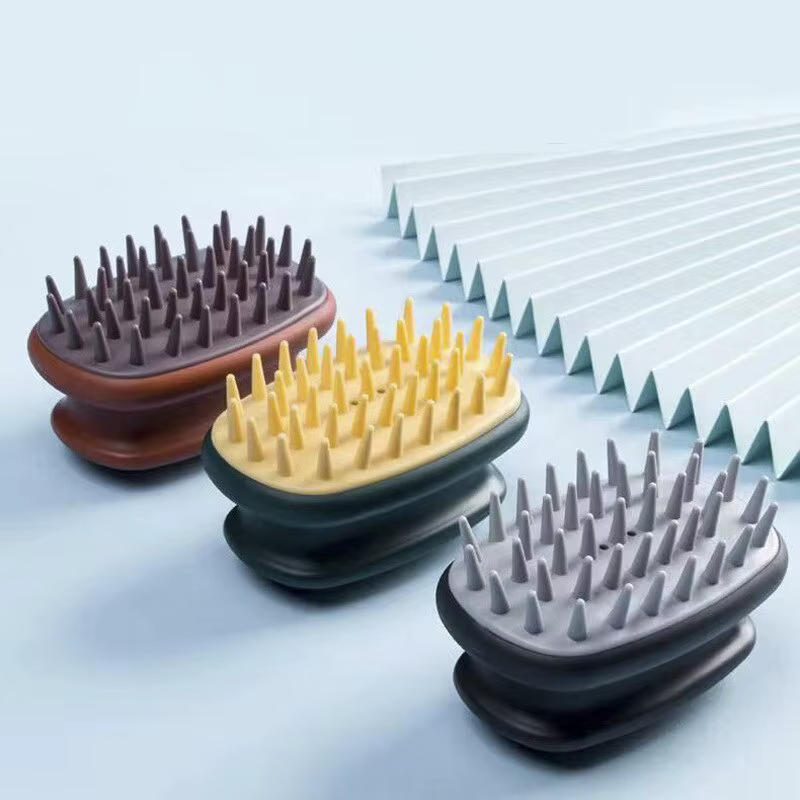 Brosse de lavage des cheveux en silicone pour adulte